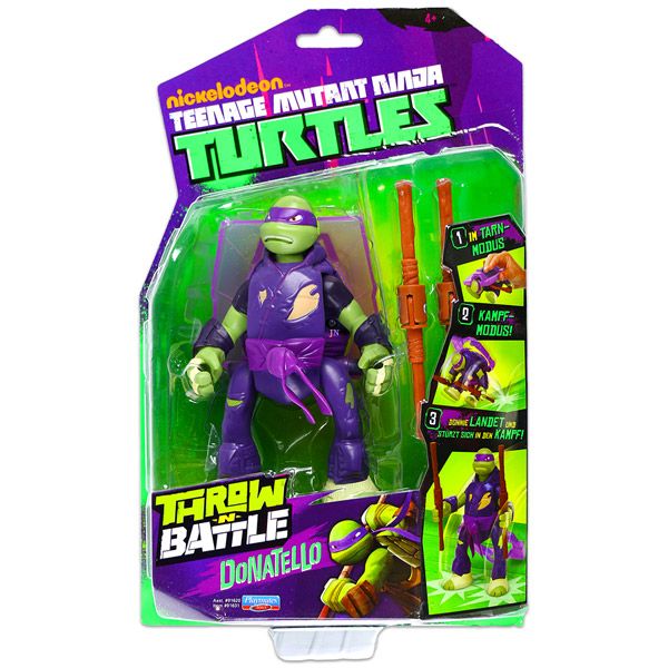count up Thicken scream Ţestoasele Ninja: Figurine Throw N Battle - Donatello - Tulli.ro