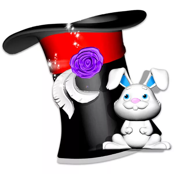 Amazing Zhus: Set de joacă - Magic Hat & White Rabbit