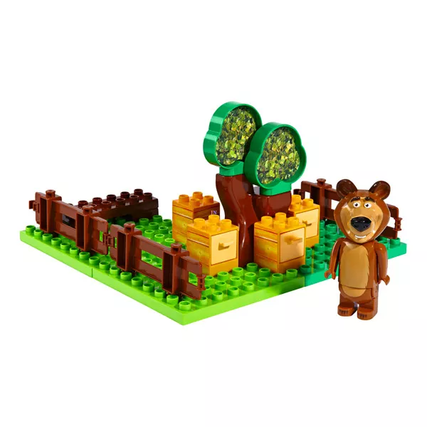 Mása és a medve építőjáték - Medve kertje 21 db-os