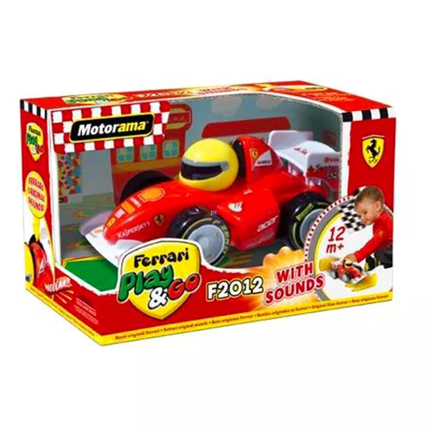 Ferrari Play and Go F2012: hangot kiadó kisautó - piros