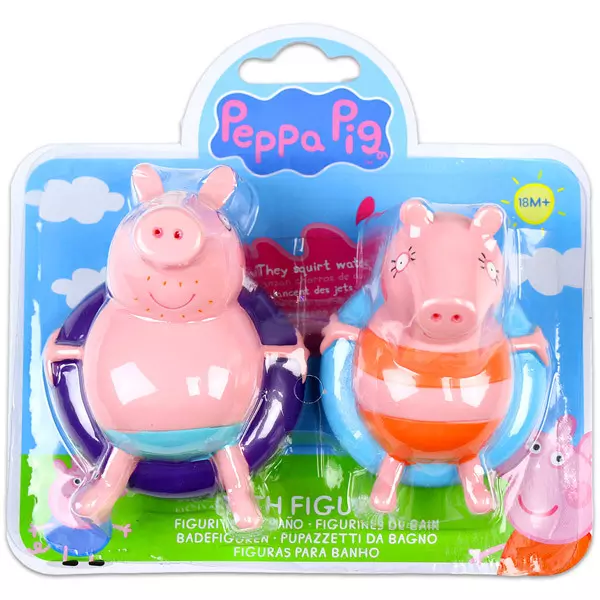 Peppa Pig figurine de baie - Mummy şi Daddy