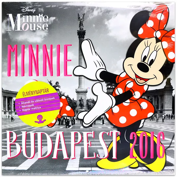 Minnie egér Budapesten nagy naptár 2016