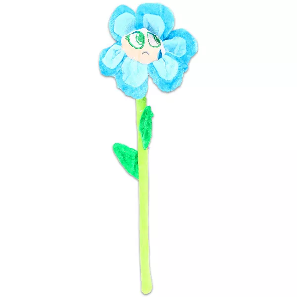 Virág plüssfigura - kék-zöld, 38 cm