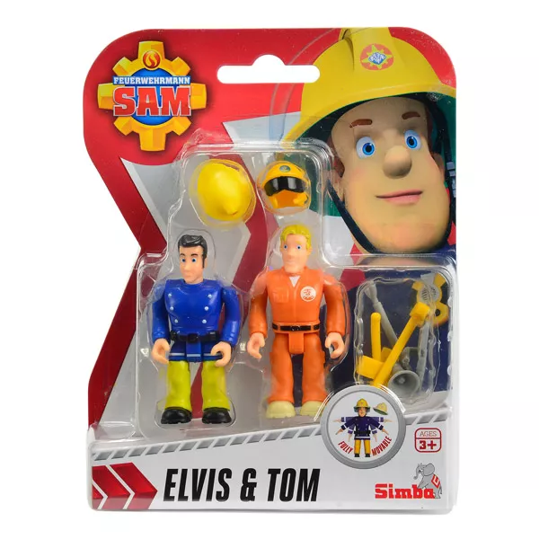 Sam, a tűzoltó figurák: Elvis és Tom