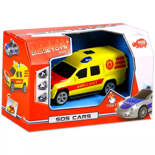 Dickie: S.O.S. Cars - mentőautó, 15 cm