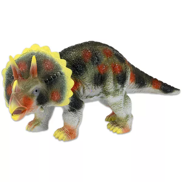Puha műanyag dinoszaurusz figura - Triceratops