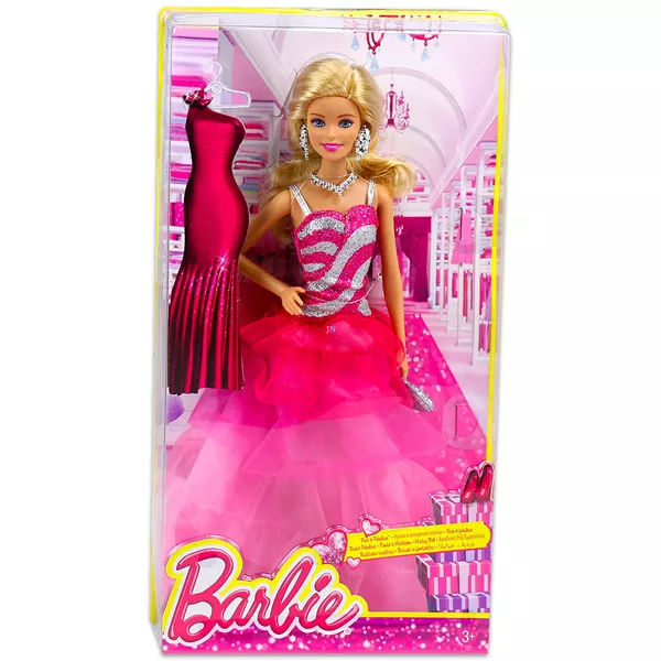 Barbie: rózsaszín-ezüst ruhában