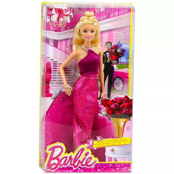 Barbie: nyakba akasztós rózsaszín ruhában