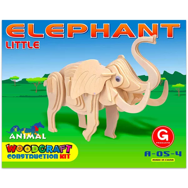 3D Fa makett - Kis elefánt