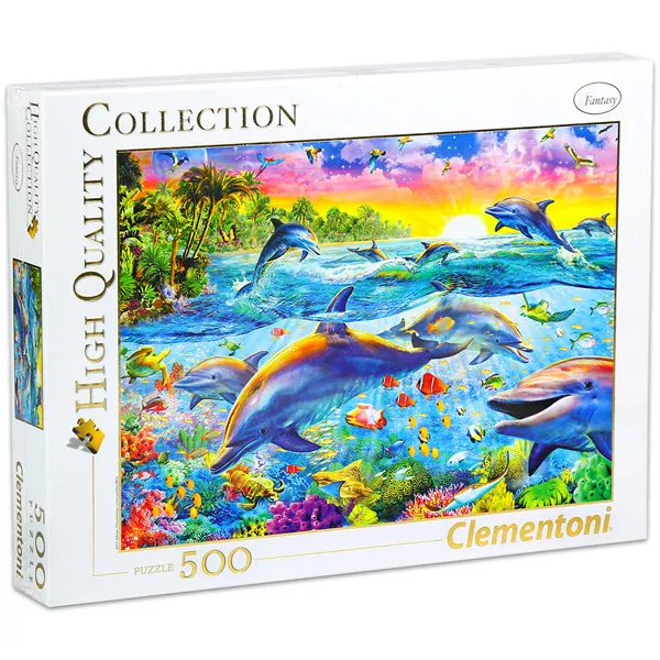 Clementoni 500 darabos trópusi delfinek puzzle
