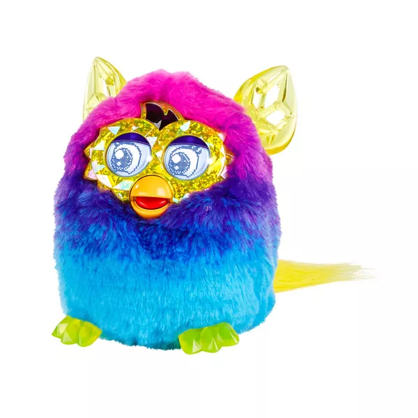 Furby Boom Crystal figurină pluş interactiv - mov-galben
