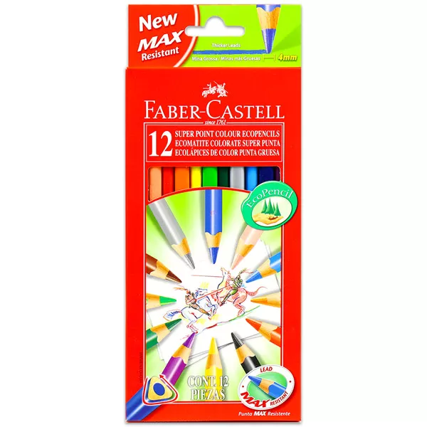 Faber-Castell 12 darabos háromszög alakú színes ceruza készlet