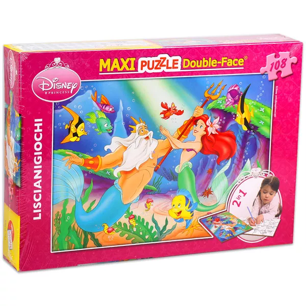 Ariel, a kis hableány 108 darabos színezhető maxi puzzle