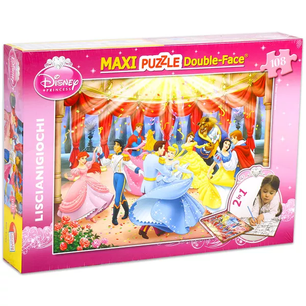 Disney hercegnők a bálban 108 darabos színezhető maxi puzzle