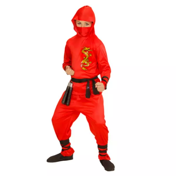 Costum Ninja dragon - 128 cm, roşu