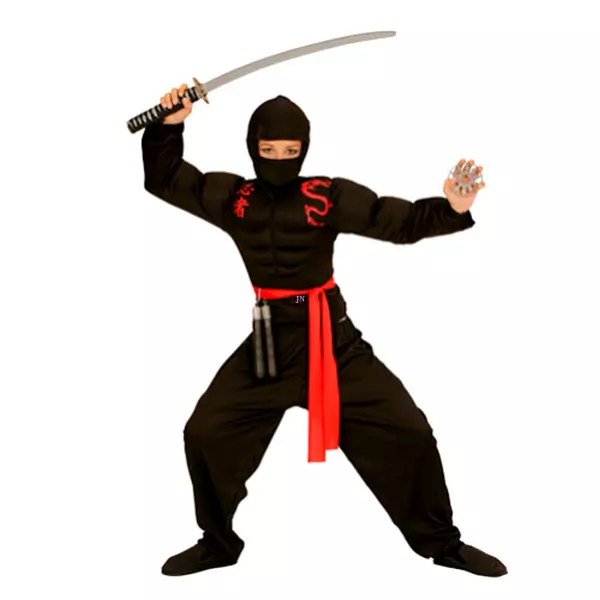 Szuper ninja jelmez - 128 cm
