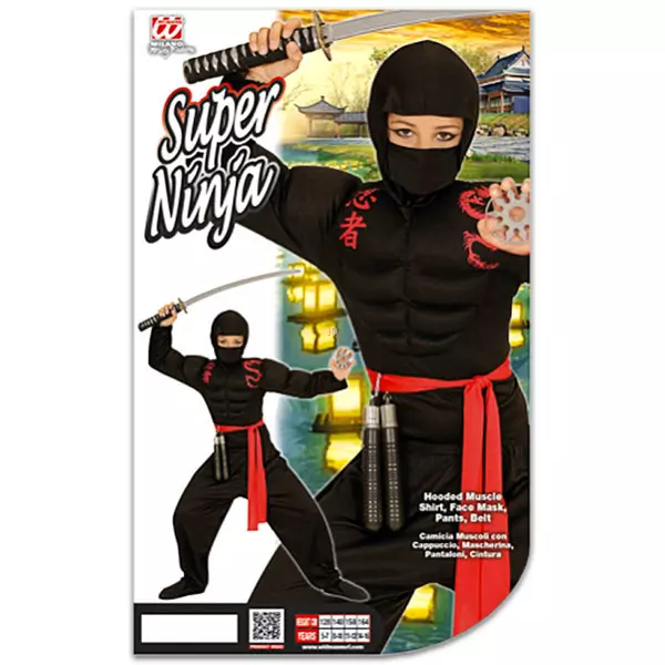 Szuper ninja jelmez - 158 cm-es méret