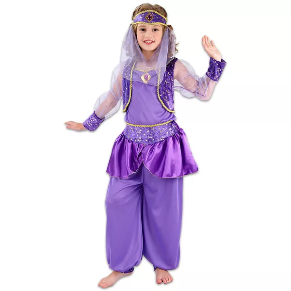 Arab táncoslány jelmez - 110-120 cm-es méret, lila