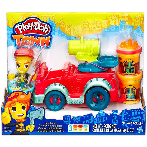 Play-Doh Város Tűzoltóautó gyurmaszett