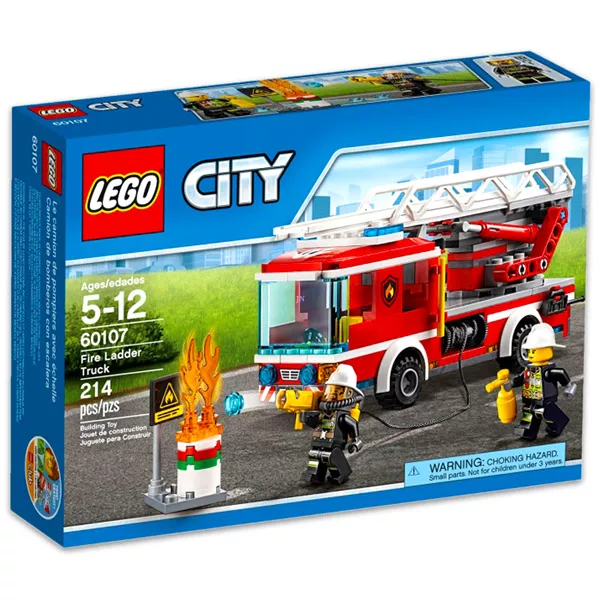 LEGO CITY: Camion de pompieri cu scară 60107