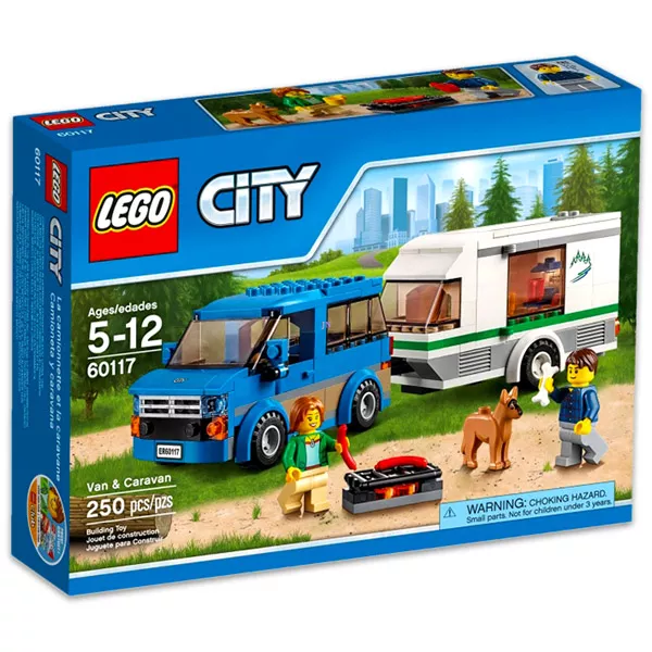 LEGO CITY: Furgoneta şi rulota 60117
