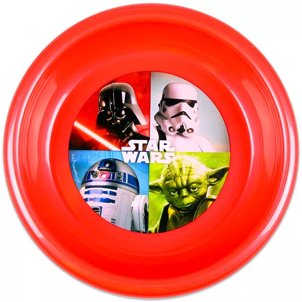 Star Wars: műanyag mélytányér - piros