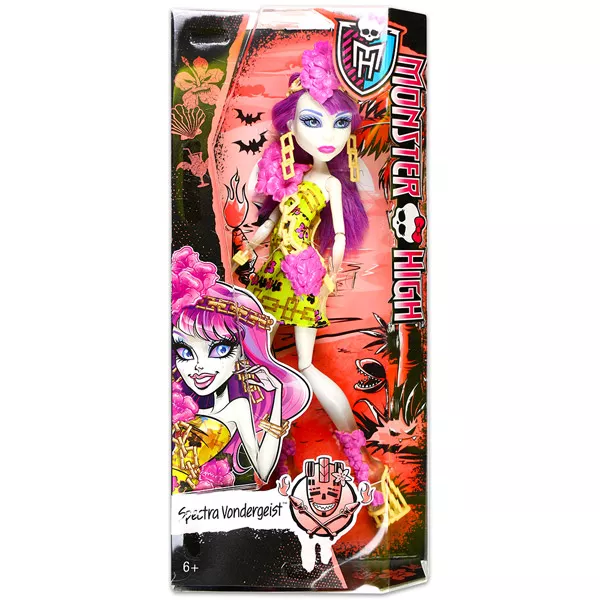 Monster High Virágos Tiki Party babák - Spectra Vondergeist
