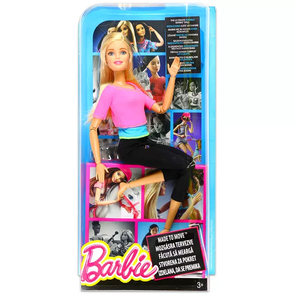 Barbie Hajlékony jógababa rózsaszín felsőben