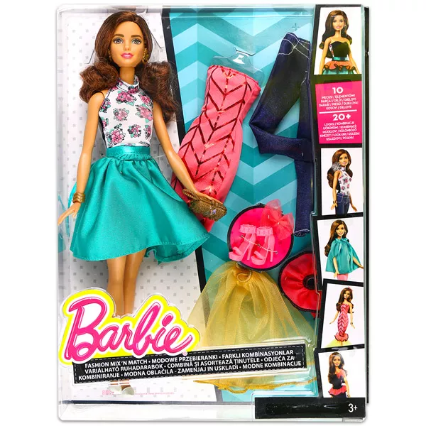 Barbie Fashion Mix N Match baba - barna