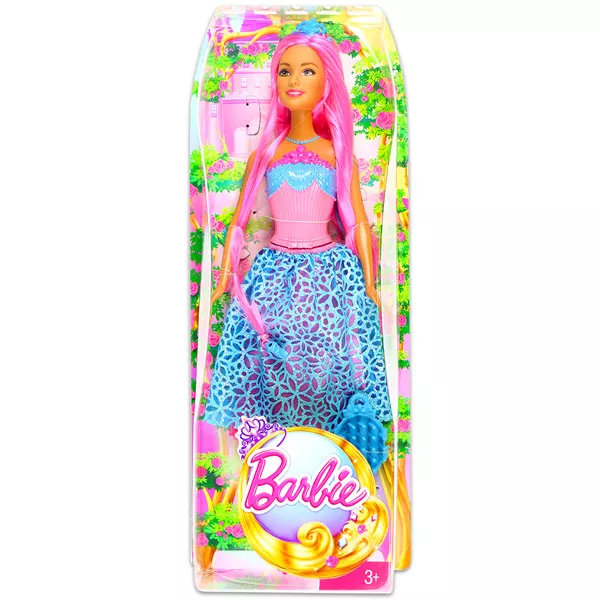 Barbie: Endless Hair Kingdom - Păpuşă Prinţesă roz