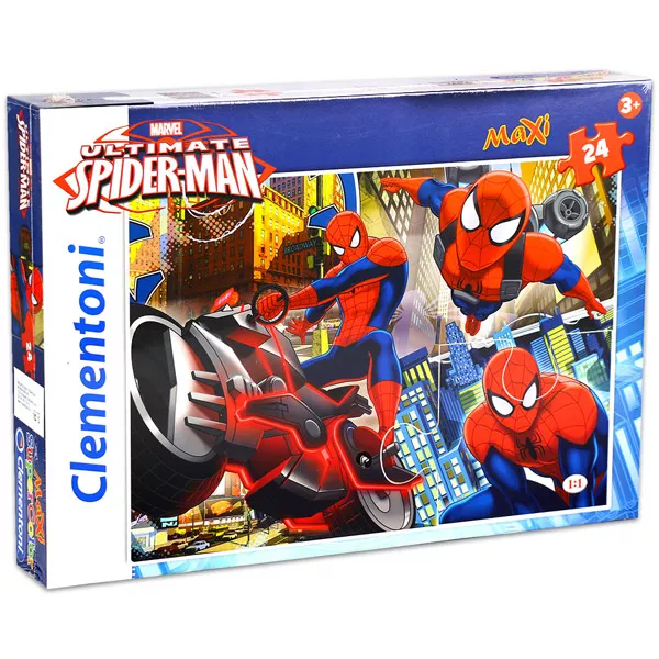 Clementoni: Spider-Man - maxi supercolor sestavljanka s 24 kosi