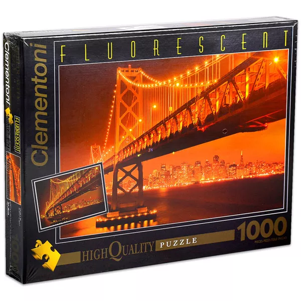 Clementoni: San Francisco 1000 darabos fluoreszkáló puzzle