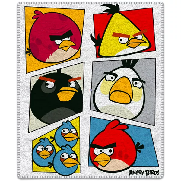 Angry Birds polár takaró - Mozaik