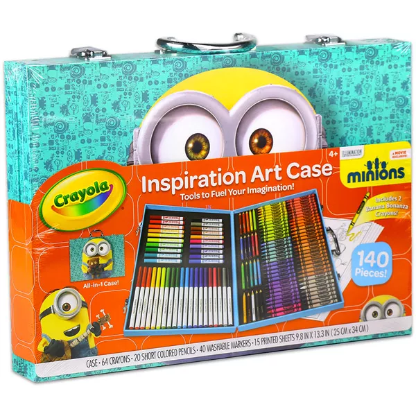 Crayola Minions Inspiration Art Case 140 pieces never used
