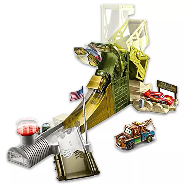 Cars: Set de joacă - Pista cu lansator Sarges Stuntin Surplus