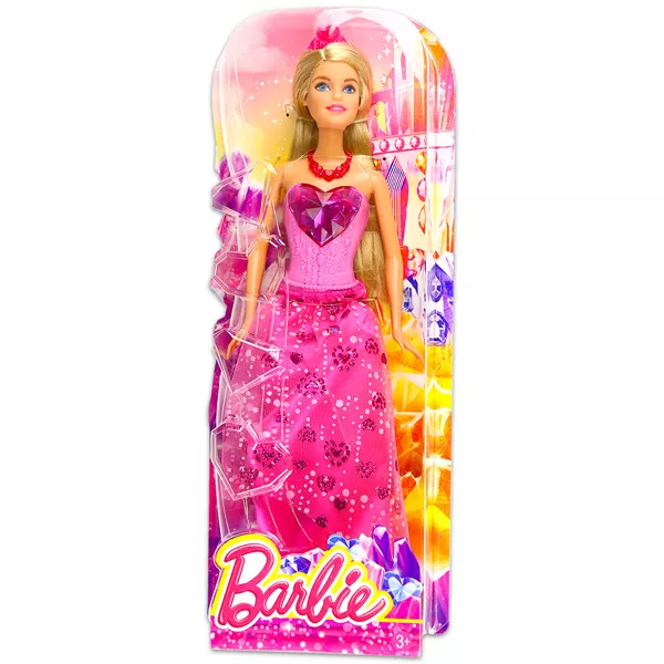 Barbie: Hercegnő baba - szívecskés ruhában