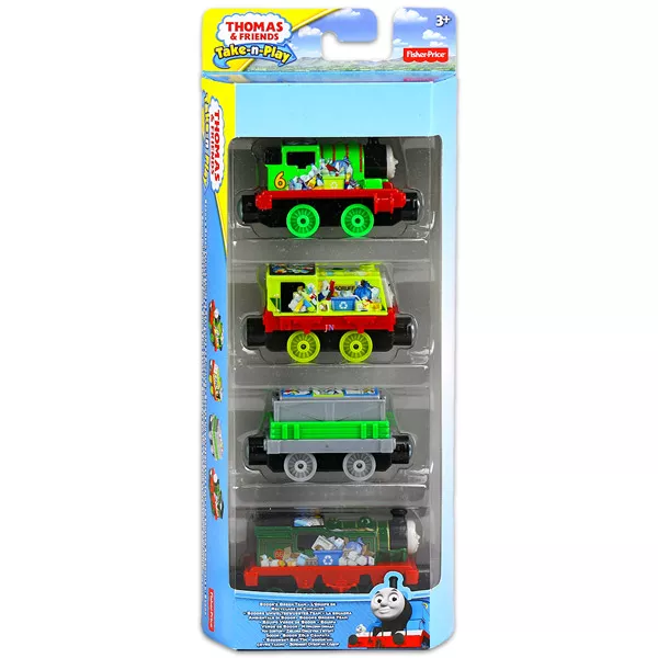 Thomas: 4 darabos kismozdony mix (TA-TP) - Sodor zöld csapata