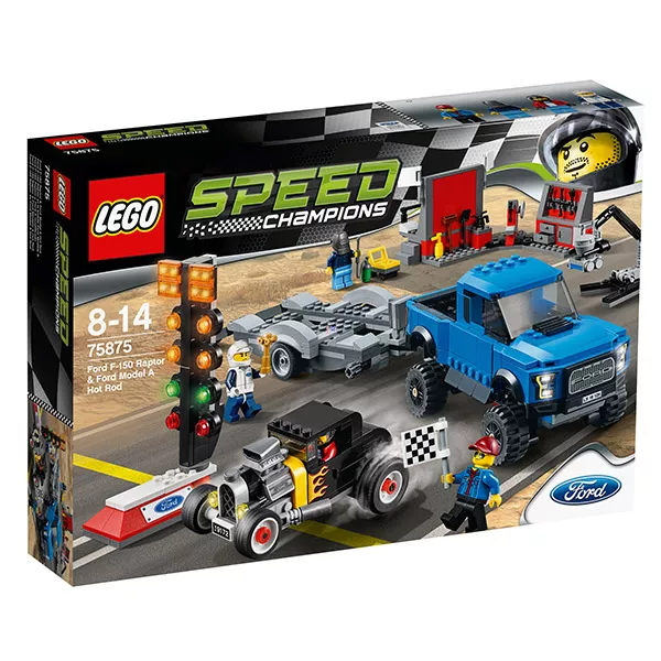 LEGO SPEED CHAMPIONS: Ford F-150 Raptor és Ford Model A Hot Rod 75875