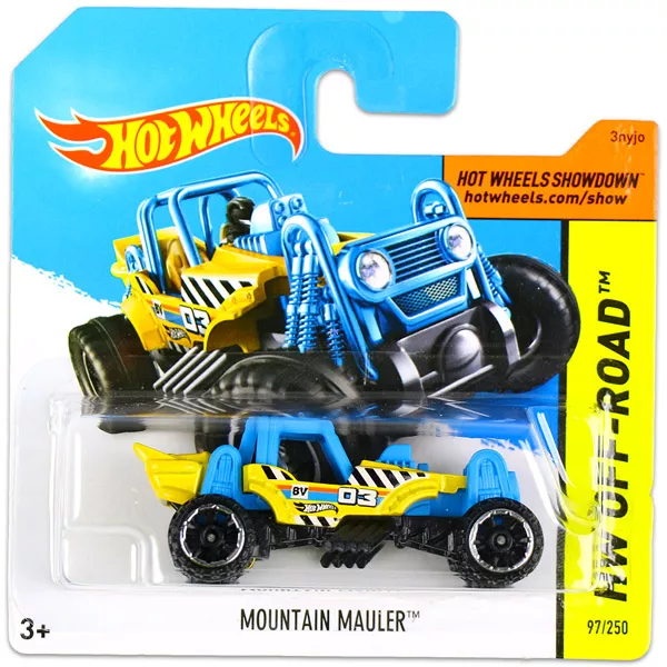 Hot Wheels Off-Road: Mountain Mauler kisautó - kék-sárga