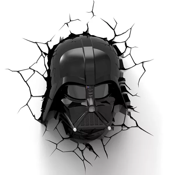 3D LED Fali lámpa Star Wars, Darth Vader