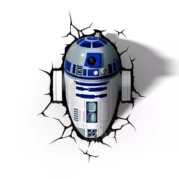 Star Wars R2D2 3D fali lámpa 