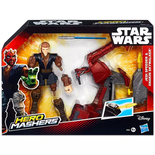 Star Wars Hero Mashers Jedi Speeder és Anakin Skywalker figura