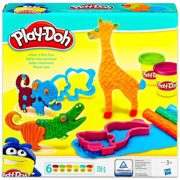 Play-Doh: Készítsd és keverd állatkert gyurmakészlet
