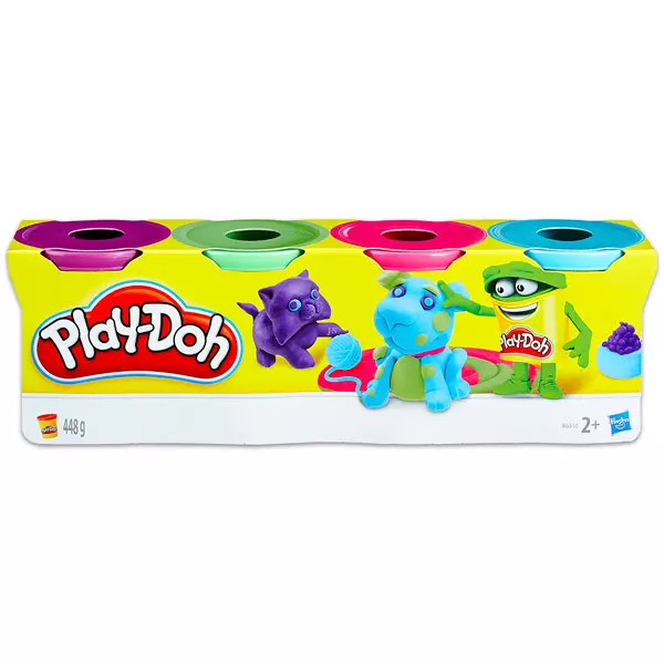 Play-Doh: 4 tégelyes gyurma készlet - többféle
