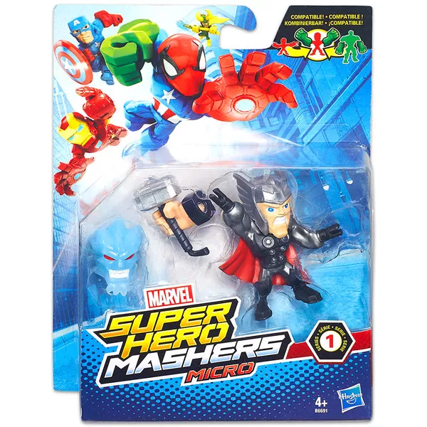 Marvel Mashers szuperhősök mikrofigura - Thor