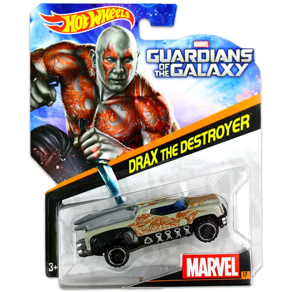 Hot Wheels Marvel karakter kisautók: A galaxis őrzői: Drax, a pusztító kisautó