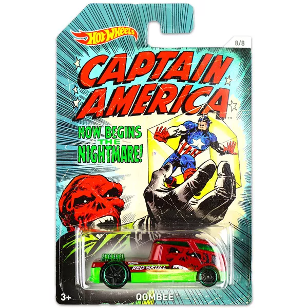 Hot Wheels: Marvel Amerika Kapitány 3: Qombee kisautó
