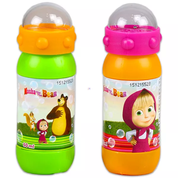 Masha and the Bear: baloane de săpun - diferite culori, 60 ml