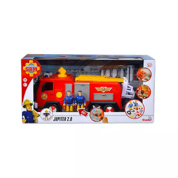 Pompierul Sam: maşina de pompier Jupiter cu 2 figurine