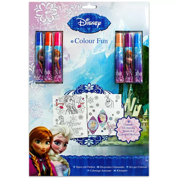 Disney hercegnők Jégvarázs színező készlet